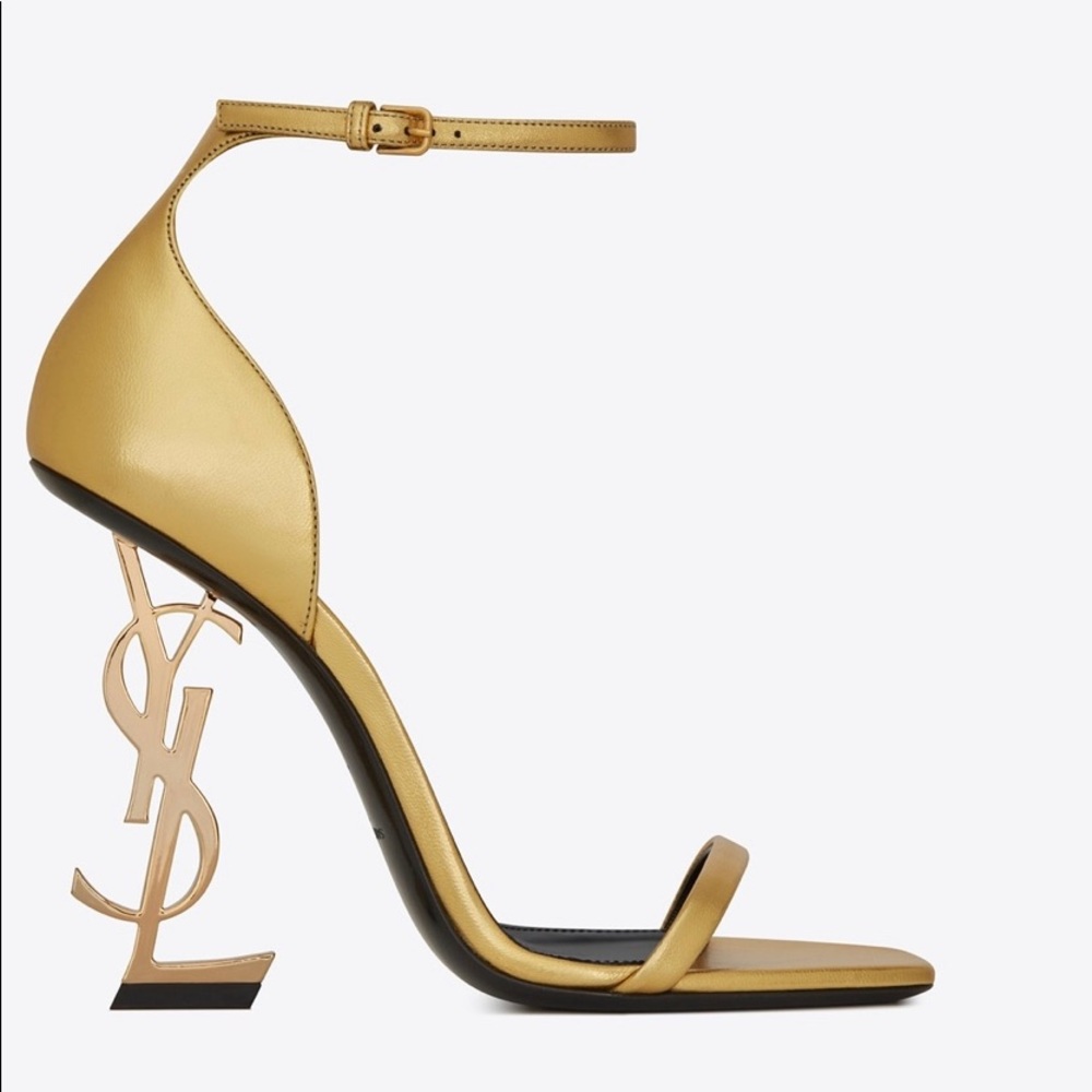 YSL golden sandal
